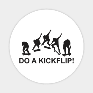 Skateboarding Do A Kickflip Day Vintage Aesthetic Streetwear Magnet